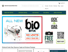 Tablet Screenshot of biohazardinc.com